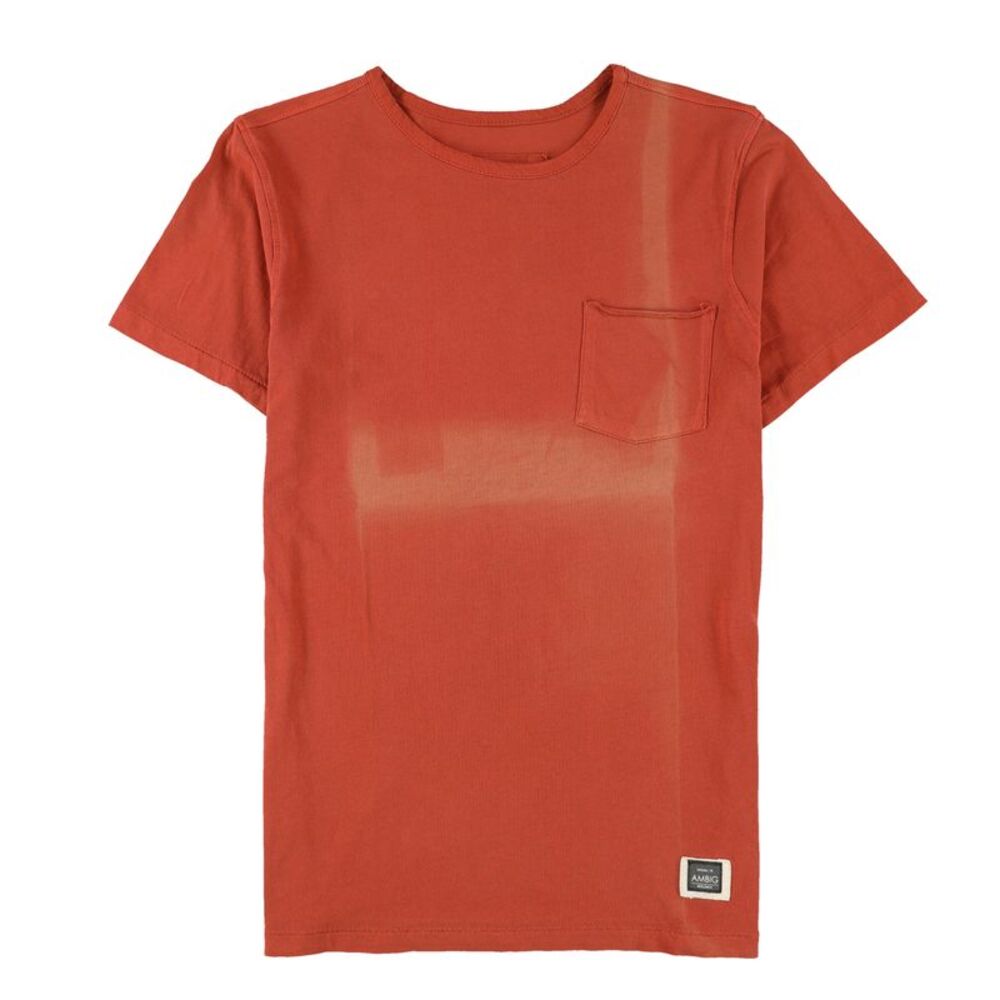 AMBIG Mens The Sherman Basic T-Shirt, Red, S, DM